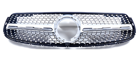 Mercedes GLC X253 2015-2022 гг. Передняя решетка Diamond Silver (для GLC 43 AMG/GLC 63 AMG/AMG-Line 2019-2022) фото 2