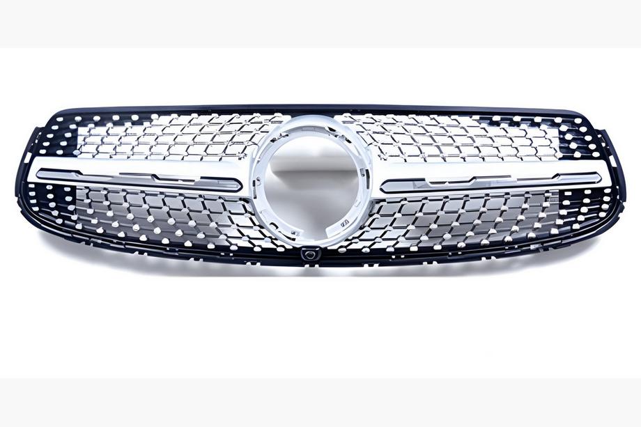 Mercedes GLC X253 2015-2022 гг. Передняя решетка Diamond Silver (для GLC 43 AMG/GLC 63 AMG/AMG-Line 2019-2022) С местом под камеру Фото 2