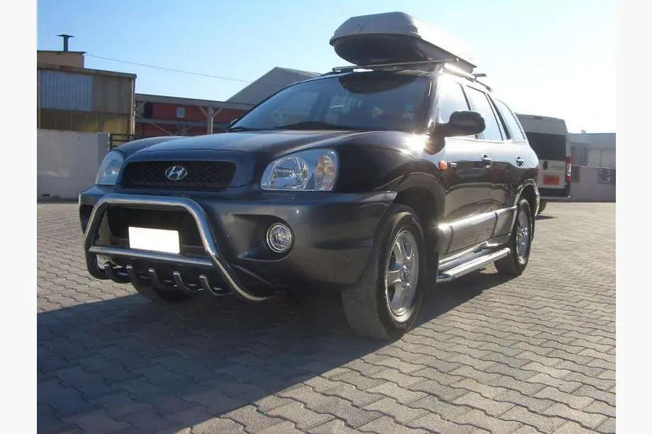 Hyundai Santa Fe 1 2000-2006 гг. Кенгурятник WT003 (нержавейка)