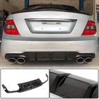 Mercedes C-class W204 2007-2015 гг. Диффузор заднего бампера V1 для AMG SD/Coupe 2012-2014 Карбон фото 1