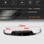 Mercedes C-class W204 2007-2015 гг. Диффузор заднего бампера V3 для AMG SD 2008-2011 Карбон фото 5