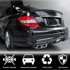 Mercedes C-class W204 2007-2015 гг. Диффузор заднего бампера V4 (для AMG SD 2008-2011, Карбон) фото 2