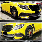 Mercedes S-сlass W222 2013-2022 гг. Накладки на передний бампер V1 для S63 AMG 2014-2017 Карбон фото 5