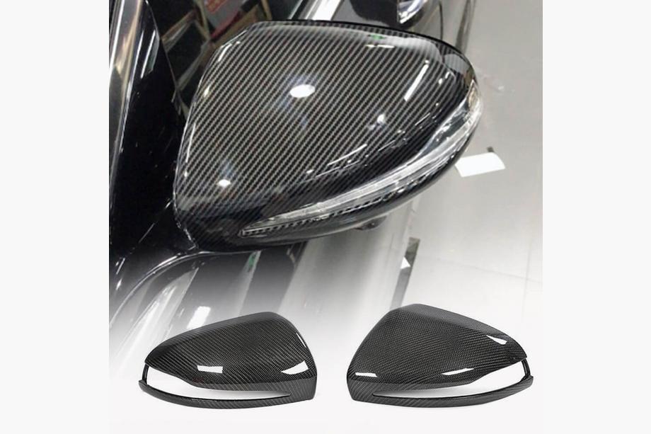 Mercedes S-сlass W222 2013-2022 гг. Накладки на Зеркала V1 (2014-2017, Карбон) Image