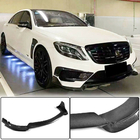 Mercedes S-сlass W222 2013-2022 гг. Накладка на передний бампер Lip (для S63 AMG 2014-2017, Карбон) фото 1