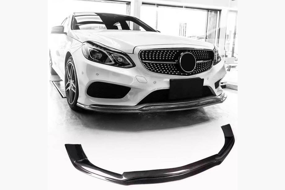 Mercedes E-сlass W212 2009-2016 гг. Передний Бампер Лип V1 для AMG-Line 2013-2016 Карбон Image