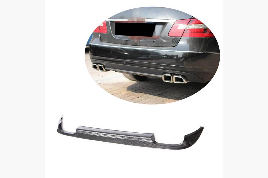 Mercedes E-сlass W212 2009-2016 гг. Диффузор заднего бампера (для Base SD 2010-2013, Карбон) Image