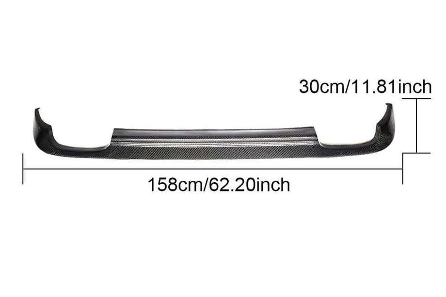 Mercedes E-class W212 2009-2016 гг. Диффузор заднего бампера (для Base SD 2010-2013, Карбон) Фото 8