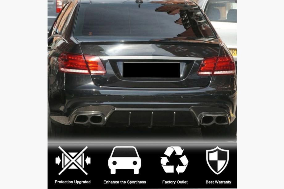 Mercedes E-class W212 2009-2016 гг. Диффузор заднего бампера V2 для E63 AMG 2013-2016 Карбон Фото 3
