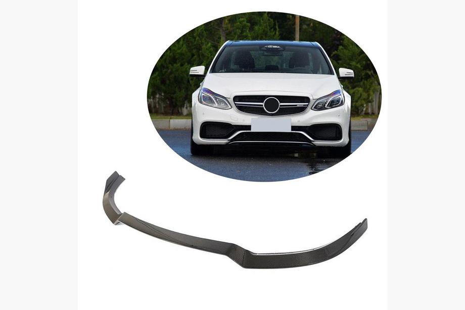 Mercedes E-сlass W212 2009-2016 гг. Передняя накладка на бампер Lip для E63 AMG 2013-2016 Карбон Image