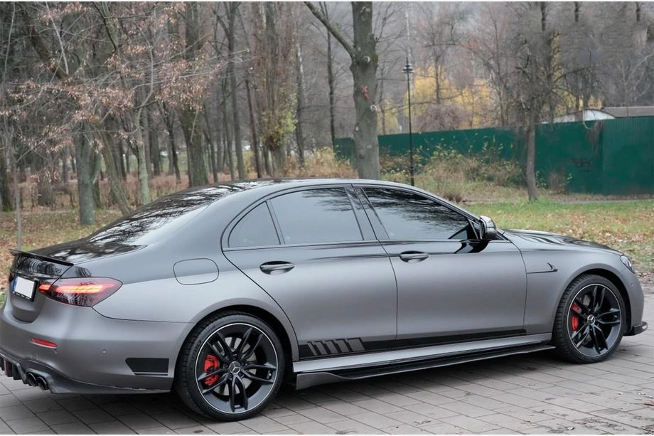 Mercedes E-class W213 2016-2023 гг. Диффузор заднего бампера для E63 AMG 2020-2023, Карбон Фото 5