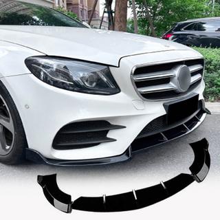 Передний Бампер Лип Спойлер (для AMG-Line / E43 AMG 2016-2019, Пластик) Mercedes E-сlass W213 2016-2023 гг. фото 1