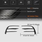 Накладки на передний бампер (для AMG-Line 2020+, Сухой карбон) фото 10