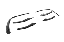 Накладки на передний бампер (для AMG-Line 2020+, Сухой карбон) фото 8