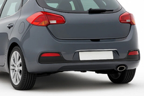 Хромированная накладка над номером для HB (нержавейка) фото 1