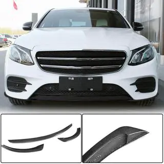 Передний Лип V2 для AMG-Line / E43 AMG 2016-2019, Карбон фото 1