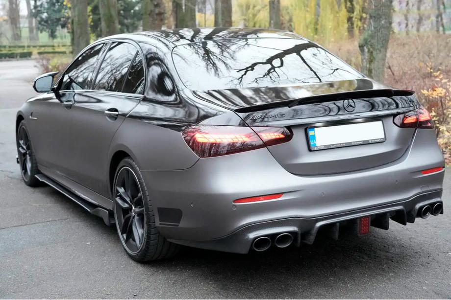 Mercedes E-class W213 2016-2023 гг. Боковые Пороги (2016-2019, Карбон) Фото 3