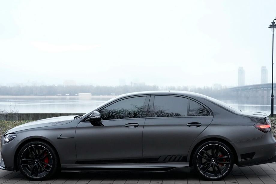 Mercedes E-class W213 2016-2023 гг. Боковые Пороги (2016-2019, Карбон) Фото 1