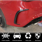 Mercedes CLA C117 2013-2019 гг. Накладки на задний бампер V1 (для AMG-Line / CLA45 AMG SD, Карбон) фото 2