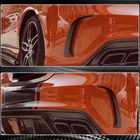 Mercedes CLA C117 2013-2019 гг. Накладки на задний бампер V1 (для AMG-Line / CLA45 AMG SD, Карбон) фото 4