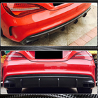 Диффузор заднего бампера для AMG-Line / CLA45 AMG 2017-2019, Карбон фото 3