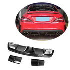 Диффузор заднего бампера V1 (для AMG-Line / CLA45 AMG 2013-2016, Карбон) фото 1