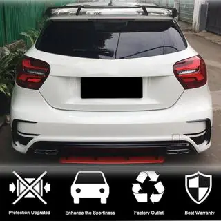 Накладка на задний бампер (для AMG-Line HB, Карбон) фото 2