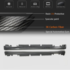 Mercedes A-сlass W176 2012-2018 гг. Боковые Пороги V4 (Карбон) фото 5