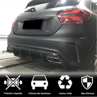 Mercedes A-сlass W176 2012-2018 гг. Диффузор заднего бампера V1 для AMG-Line / A45 AMG HB фото 2