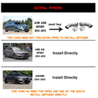 Mercedes A-сlass W176 2012-2018 гг. Диффузор заднего бампера V1 для AMG-Line / A45 AMG HB фото 6