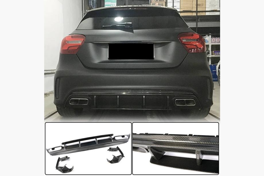 Диффузор заднего бампера V1 для AMG-Line / A45 AMG HB Image