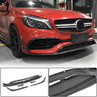 Накладка на передний бампер Lip (для AMG-Line / A45 AMG HB 2016-2018, Карбон) фото 1