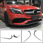 Накладка на передний бампер Lip (для AMG-Line / A45 AMG HB 2016-2018, Карбон) фото 6