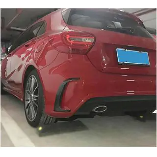 Накладка на задний бампер для A45 AMG HB 2013-2015 Карбон фото 2