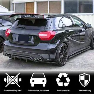 Диффузор заднего бампера V2 (для AMG-Line / A45 AMG HB) фото 2