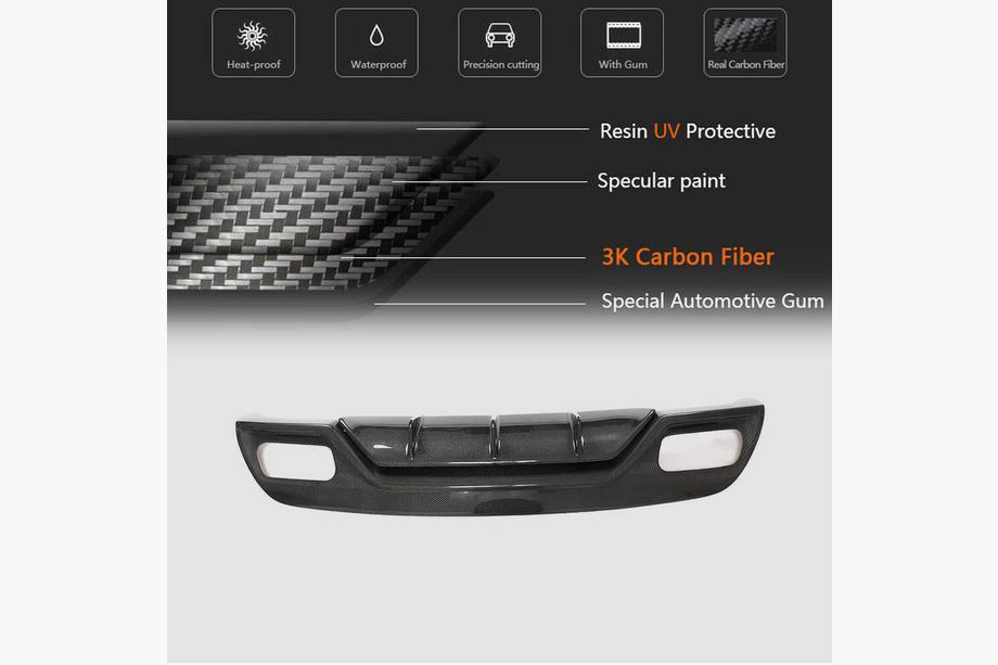 Mercedes A-class W176 2012-2018 гг. Диффузор заднего бампера V2 (для AMG-Line / A45 AMG HB) Фото 5