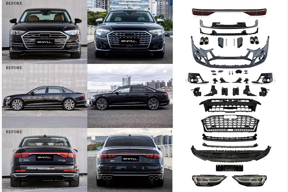 Audi A8 2018- гг. Комплект рестайлинга с заменой фар (в S8 2025) Image