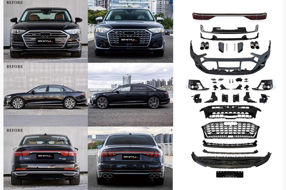 Audi A8 2018- гг. Комплект рестайлинга без замены фар (в S8 2025) Фото 1