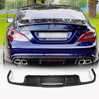 Mercedes CLS C218 2011-2018 гг. Диффузор заднего бампера (для Base/CLS63 AMG 2015-2018, Карбон) фото 1