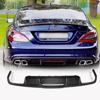 Диффузор заднего бампера (для Base/CLS63 AMG 2015-2018, Карбон) фото 1