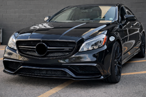 Mercedes CLS C218 2011-2018 гг. Карбоновые накладки на передний бампер для CLS63 AMG SD 2015-2018 фото 3