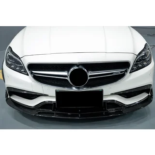 Карбоновые накладки на передний бампер для CLS63 AMG SD 2015-2018 фото 2