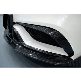 Карбоновые накладки на передний бампер для CLS63 AMG SD 2015-2018 Mercedes CLS C218 2011-2018 гг. фото 1