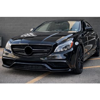 Карбоновые накладки на передний бампер для CLS63 AMG SD 2015-2018 Mercedes CLS C218 2011-2018 гг. фото 3