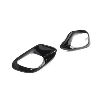 Накладки на передний бампер (для CLA45 AMG 2019-2022, ABS) фото 4