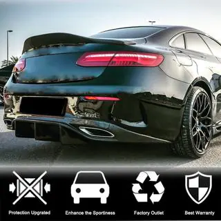 Диффузор заднего бампера V2 для AMG-Line 2017-2019 Карбон фото 3