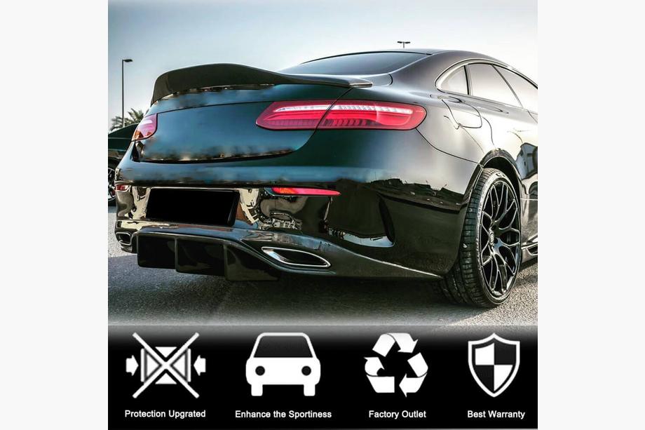 Mercedes E-class coupe C238 2016-2024 гг. Диффузор заднего бампера V2 для AMG-Line 2017-2019 Карбон Фото 3