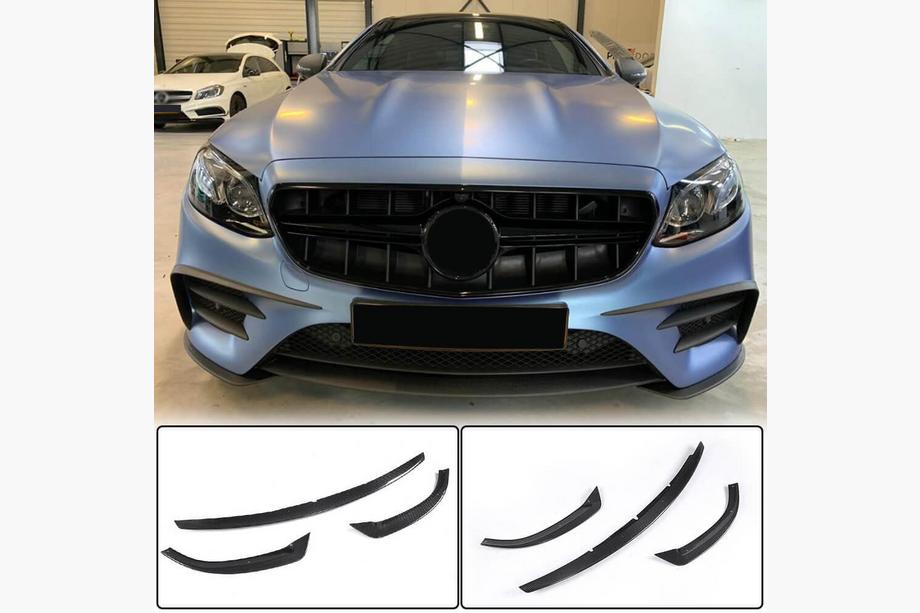 Mercedes E-class coupe C238 2016-2024 гг. Передний бампер Лип для AMG-Line 2017-2019 Карбон Фото 1