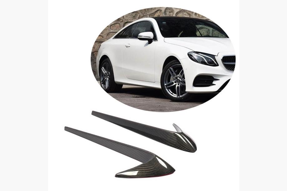 Mercedes E-class coupe C238 2016-2024 гг. Карбоновые накладки на передние крылья (для AMG-Line 2017-2019) Фото 2