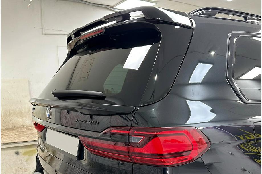 BMW X7 G07 2019- гг. Нижний спойлер V1 (Черный глянец) Фото 2